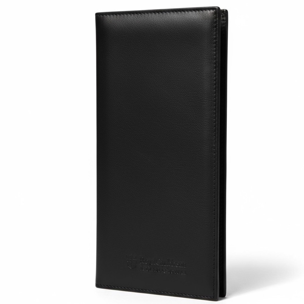 Royal Caribbean Navy Blue Faux Leather Travel Wallet Document Holder